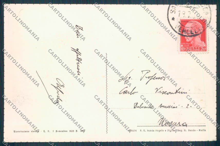 Biella Sagliano Micca cartolina ZT5750 – retro