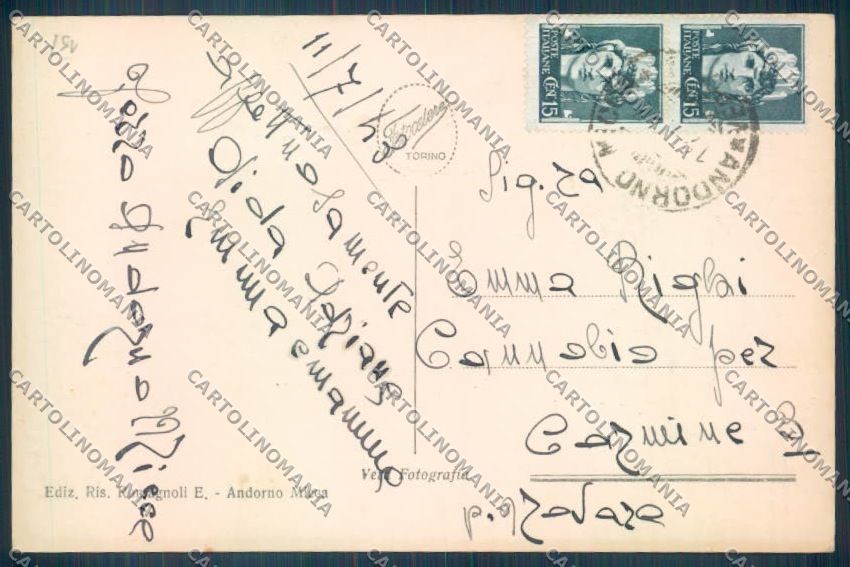 Biella Sagliano Micca Foto cartolina ZT5751 – retro