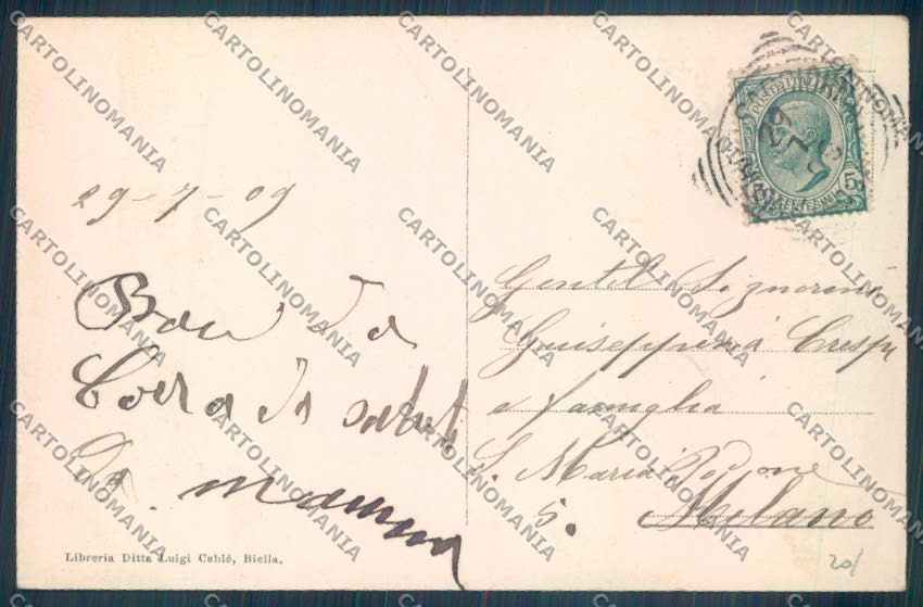 Biella Sagliano Micca cartolina ZT5753 – retro
