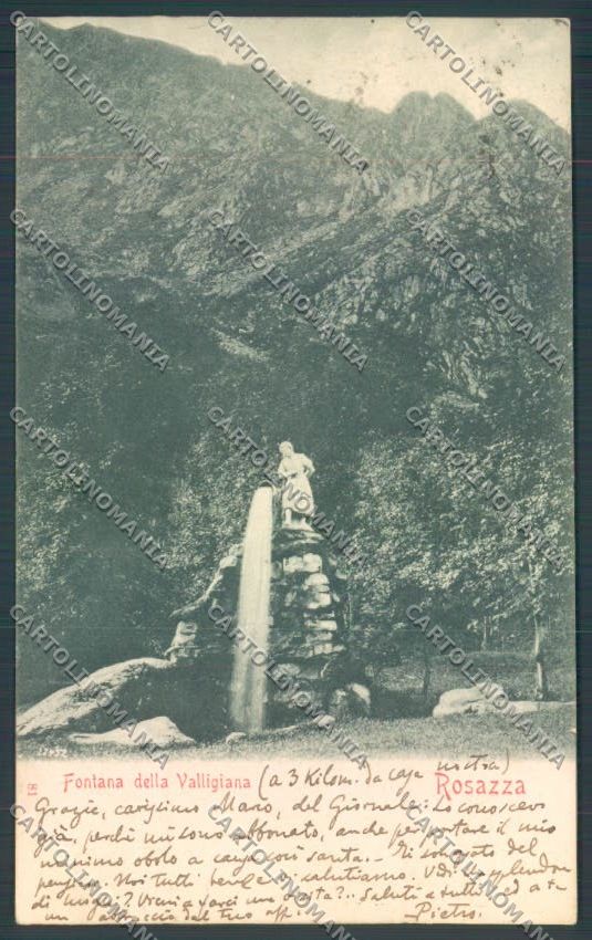 Biella Rosazza cartolina ZT5756 – fronte