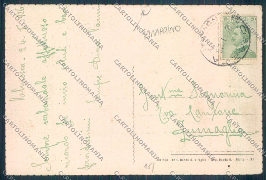 Biella Rosazza STRAPPINO cartolina ZT5766 – retro