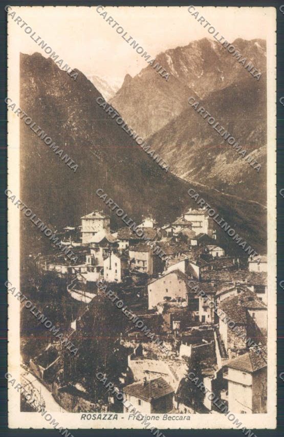 Biella Rosazza Beccara cartolina ZT5777 – fronte