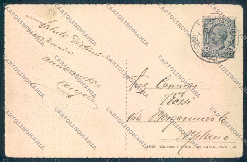 Biella Rosazza cartolina ZT5782 – retro
