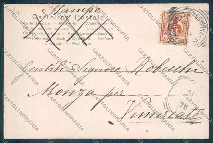 Biella Rosazza cartolina ZT5791 – retro