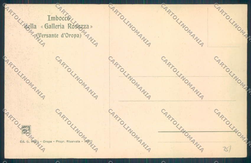 Biella Rosazza cartolina ZT5803 – retro