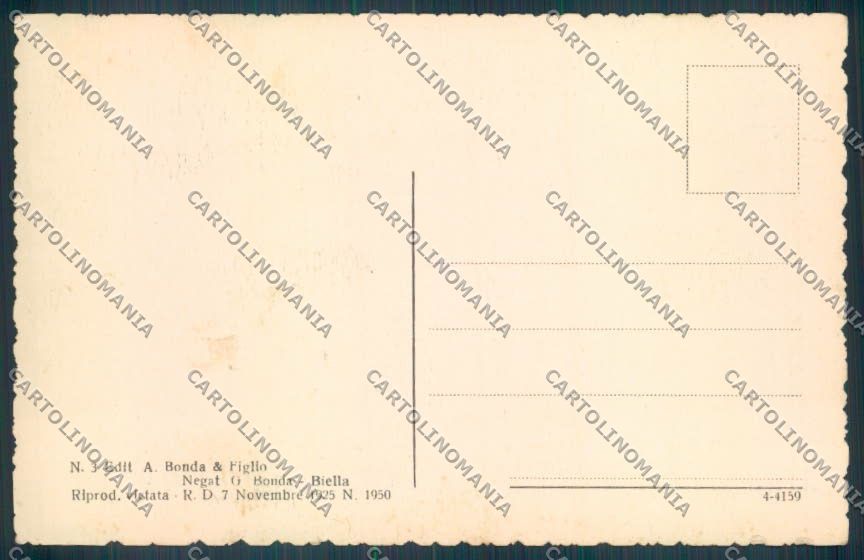 Biella Campiglia Cervo cartolina ZT5816 – retro