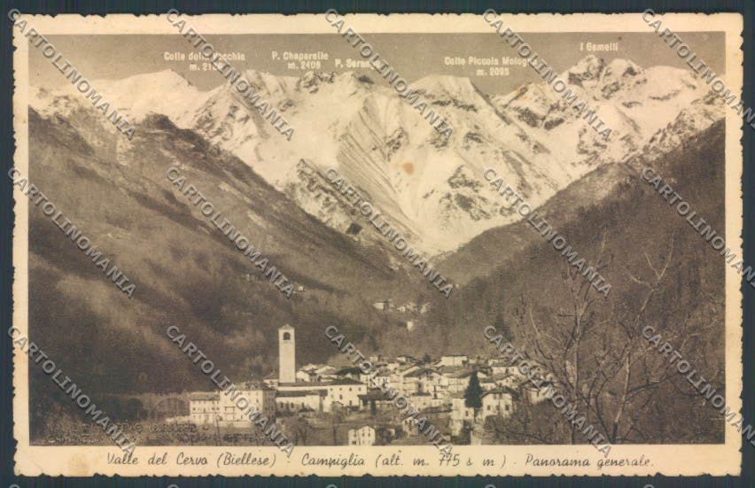 Biella Valle del Cervo PIEGHINA cartolina ZT5855 – fronte