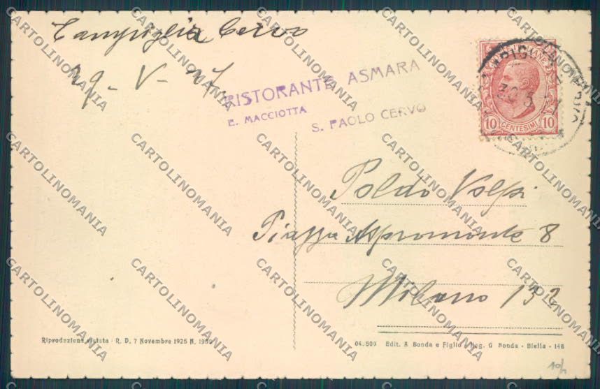 Biella Valle del Cervo cartolina ZT5860 – retro