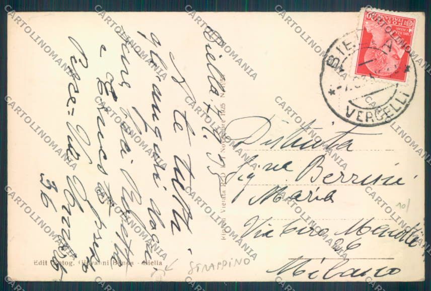 Biella Valle del Cervo STRAPPINO Foto cartolina ZT5861 – retro