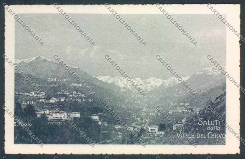 Biella Valle del Cervo cartolina ZT5862 – fronte