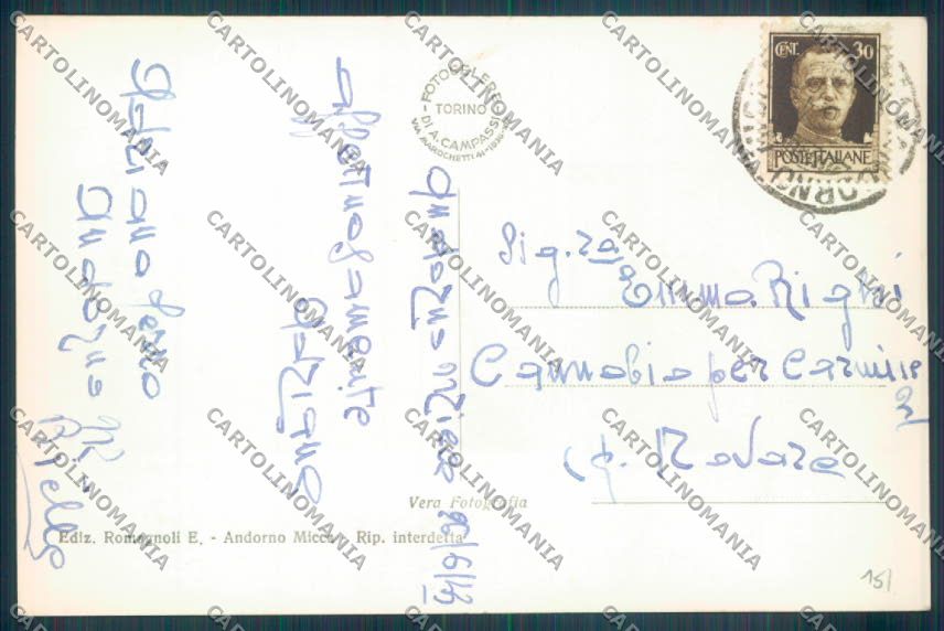 Biella Valle del Cervo Pastorizia Foto cartolina ZT5864 – retro