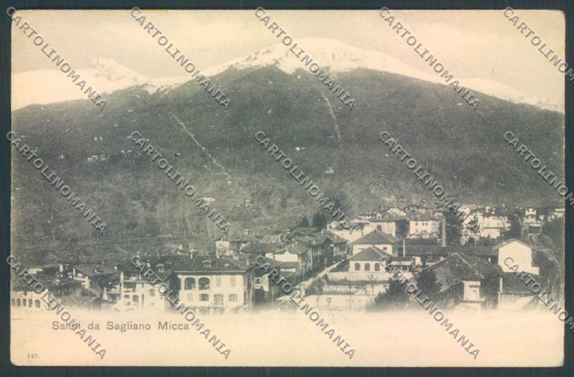Biella Sagliano Micca PIEGHINE cartolina ZT5866 – fronte