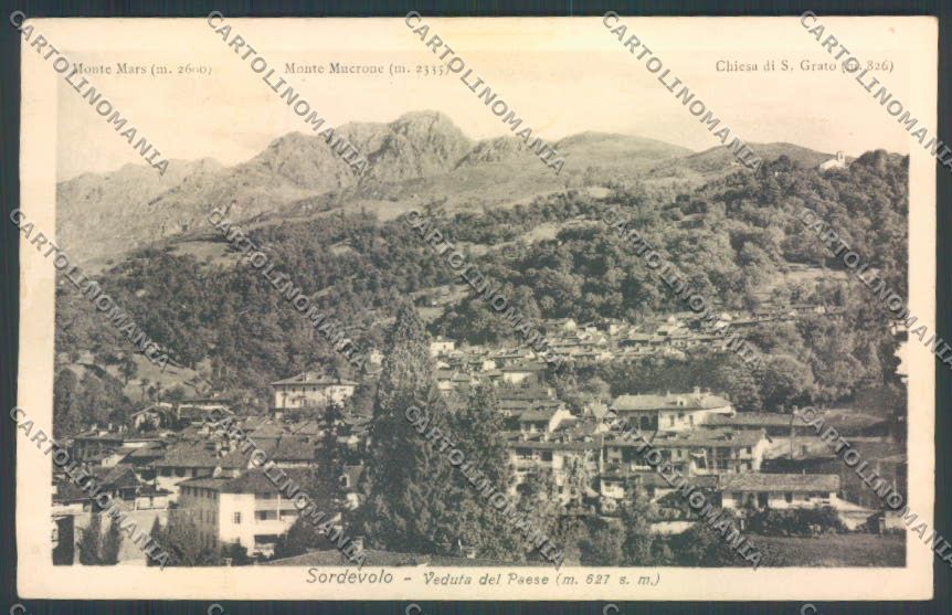 Biella Sordevolo cartolina ZT5870 – fronte