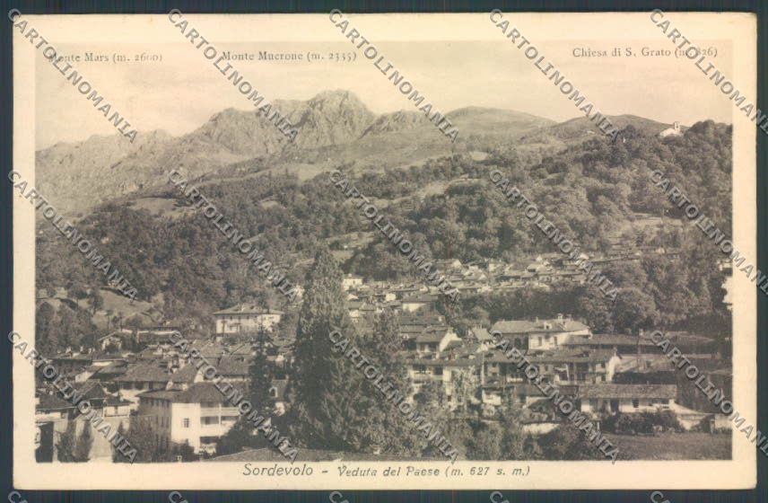 Biella Sordevolo cartolina ZT5876 – fronte