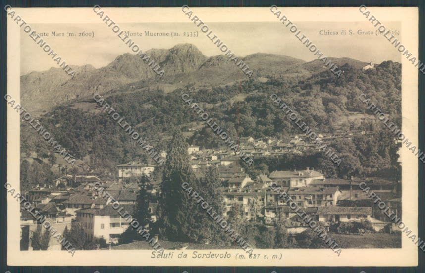 Biella Sordevolo cartolina ZT5878 – fronte