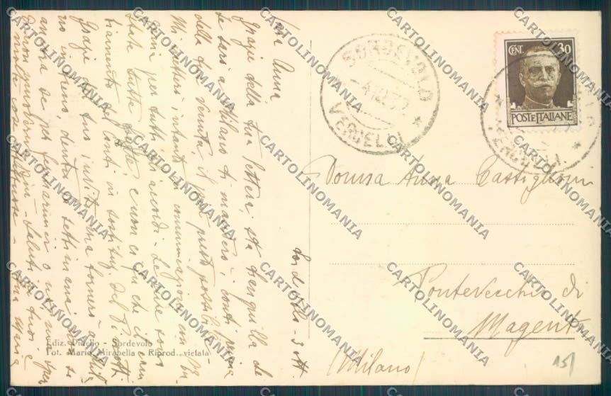 Biella Sordevolo cartolina ZT5878 – retro