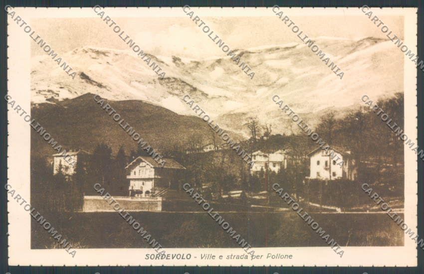 Biella Sordevolo cartolina ZT5884 – fronte