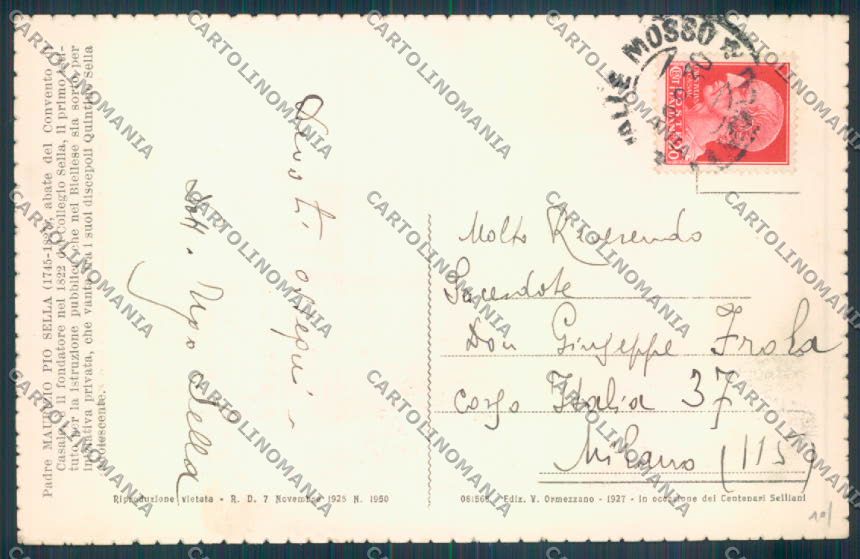 Biella Vallemosso cartolina ZT5888 – retro