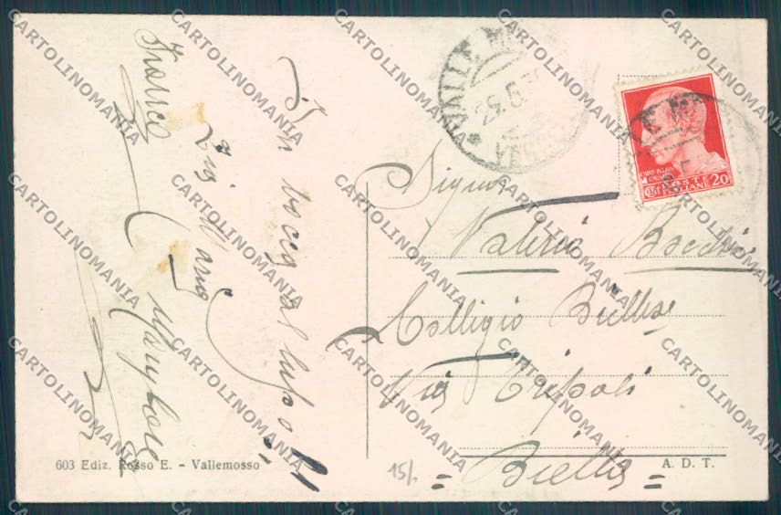 Biella Vallemosso cartolina ZT5893 – retro