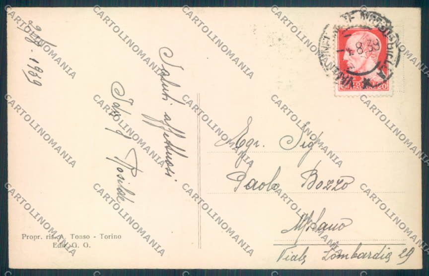 Biella Vallemosso PIEGA cartolina ZT5894 – retro