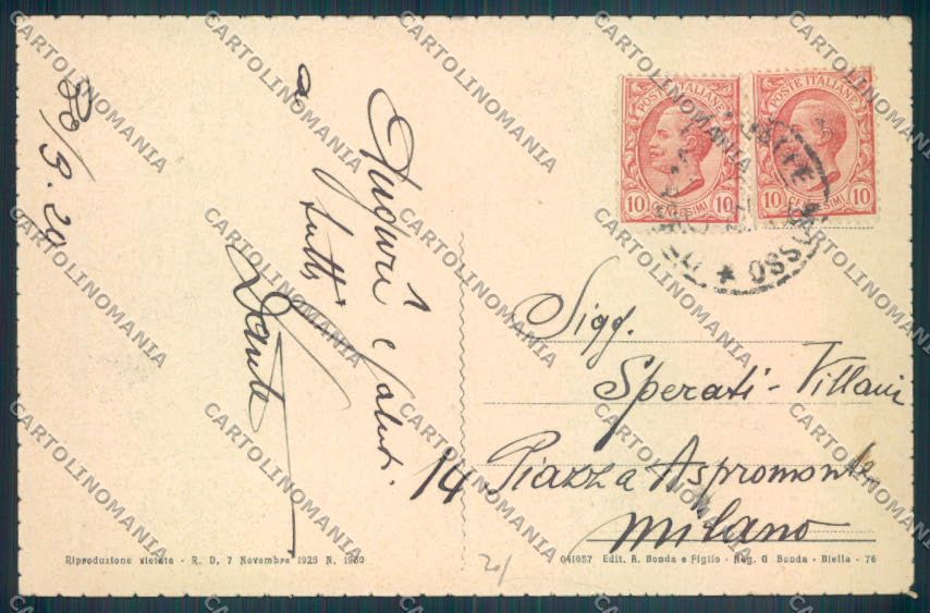 Biella Vallemosso cartolina ZT5900 – retro