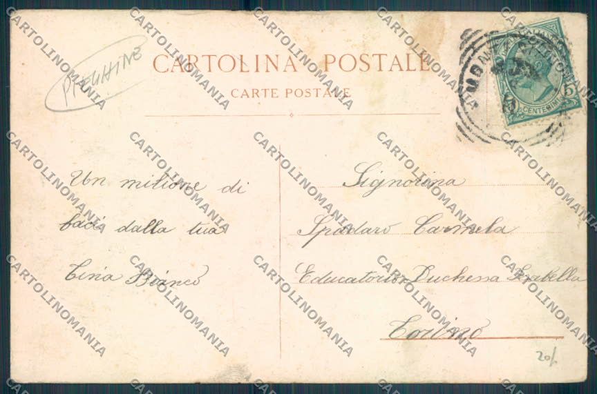 Biella Montesinaro PIEGHINE cartolina ZT5920 – retro