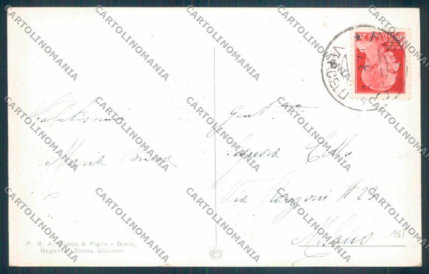 Biella Favaro cartolina ZT5925 – retro