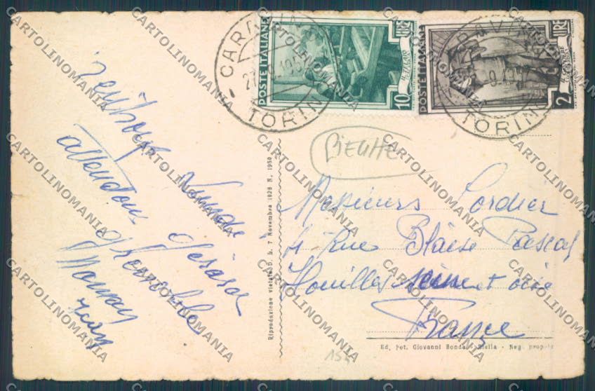 Biella Lago di Viverone PIEGHE STRAPPINI cartolina ZT5931 – retro