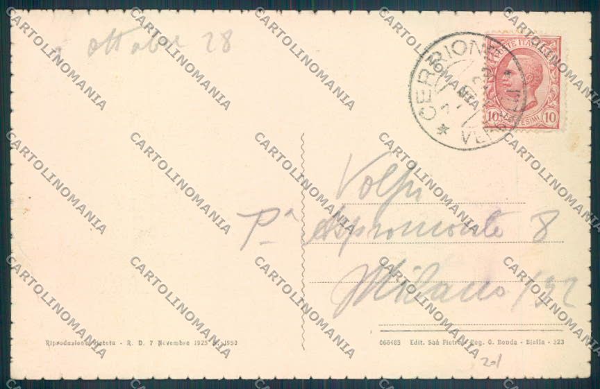 Biella Cerione cartolina ZT5944 – retro