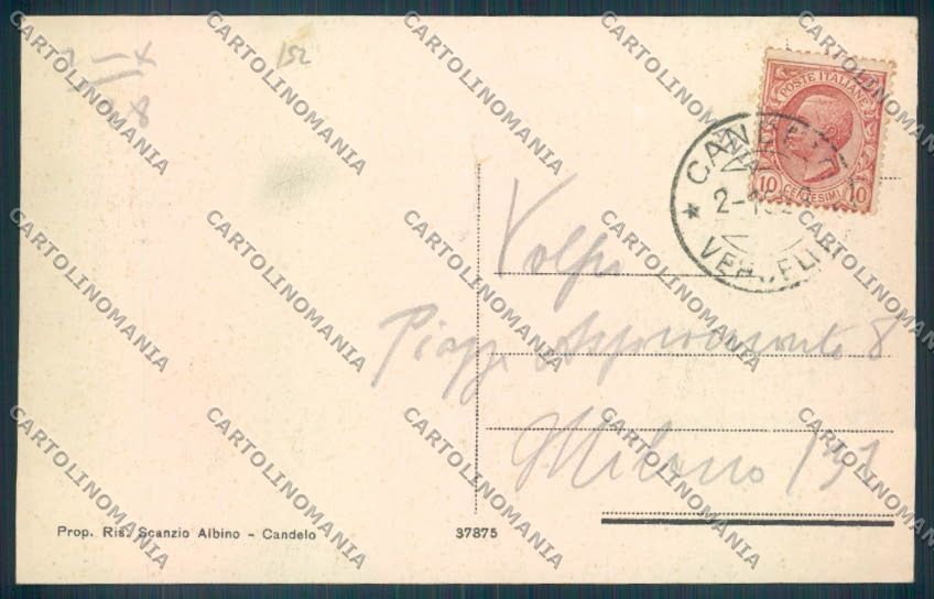 Biella Candelo cartolina ZT5952 – retro