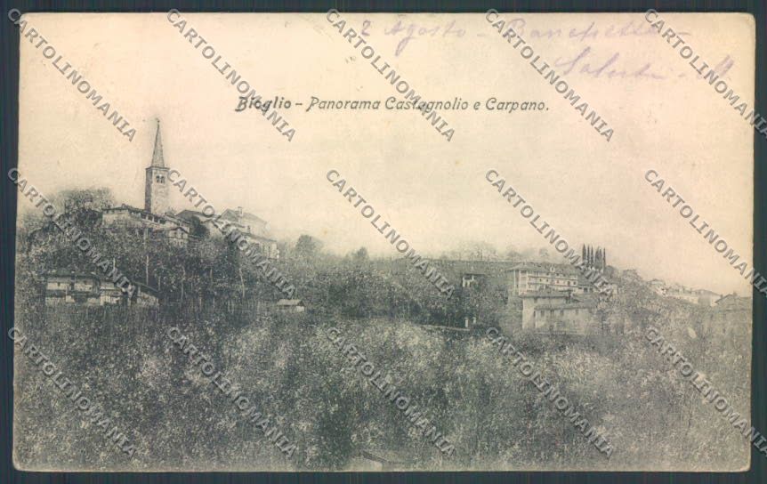 Biella Bioglio PIEGHINE cartolina ZT5978 – fronte