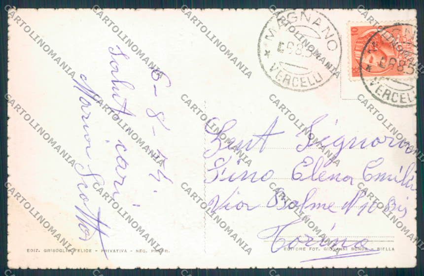 Biella Magnano cartolina ZT5981 – retro