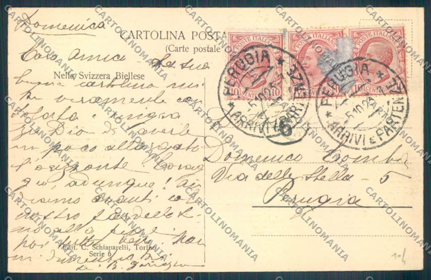 Biella Svizzera Biellese cartolina ZT5985 – retro