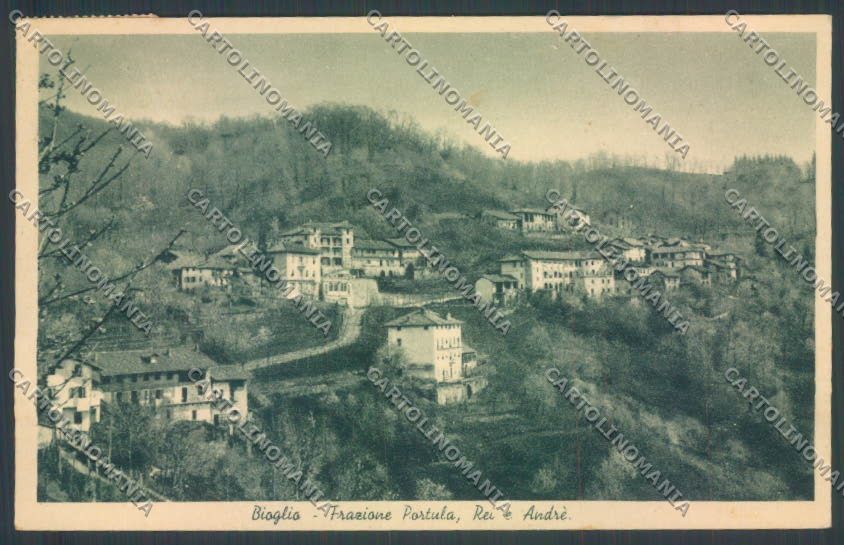 Biella Bioglio PIEGA cartolina ZT5987 – fronte