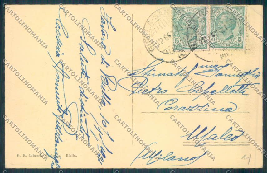 Biella Pagnoni Pastorizia cartolina ZT5988 – retro