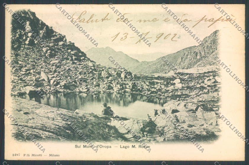 Biella Lago Rosso cartolina ZT5990 – fronte