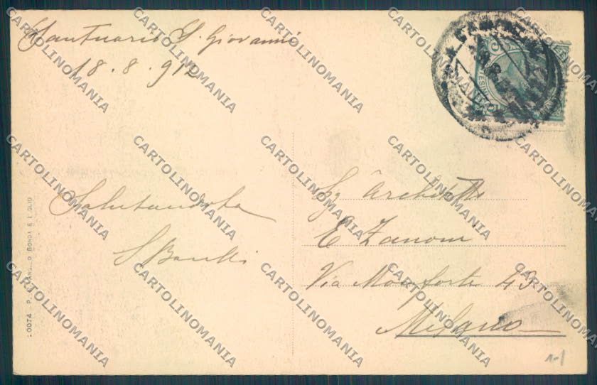 Biella San Giovanni d'Andorno cartolina ZT5992 – retro