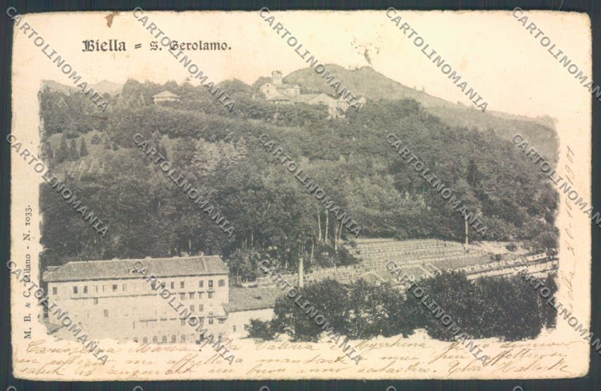 Biella Città ABRASA cartolina ZT6005 – fronte