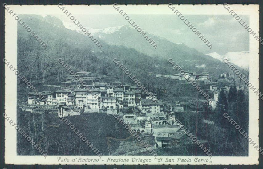 Biella Driagno San Paolo Cervo cartolina ZT6019 – fronte
