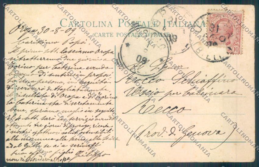 Biella San Giovanni d'Andorno cartolina ZT6031 – retro