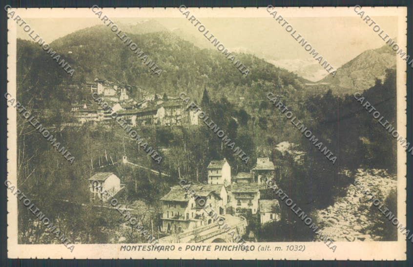 Biella Montesinaro Ponte Pinchiolo cartolina ZT6034 – fronte