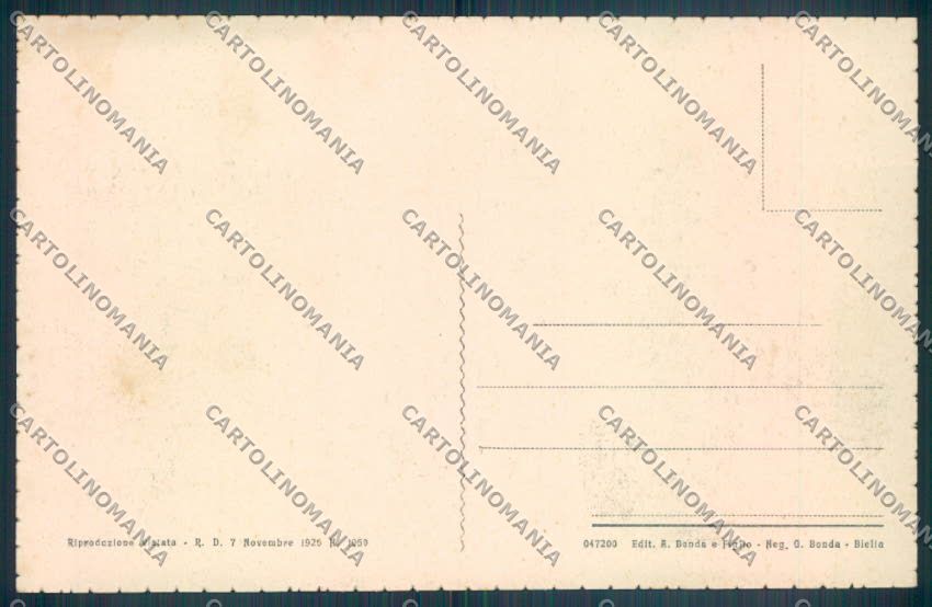Biella Montesinaro Ponte Pinchiolo cartolina ZT6034 – retro
