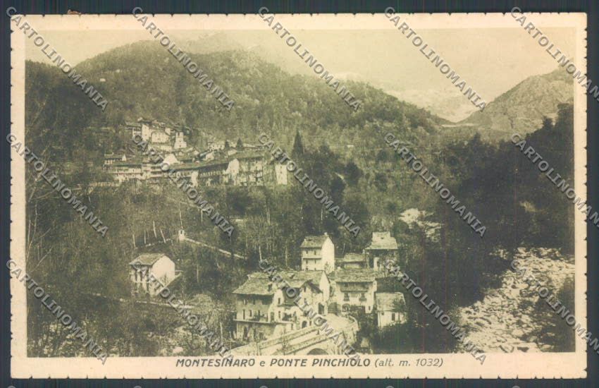Biella Montesinaro Ponte Pinchiolo PIEGA cartolina ZT6037 – fronte