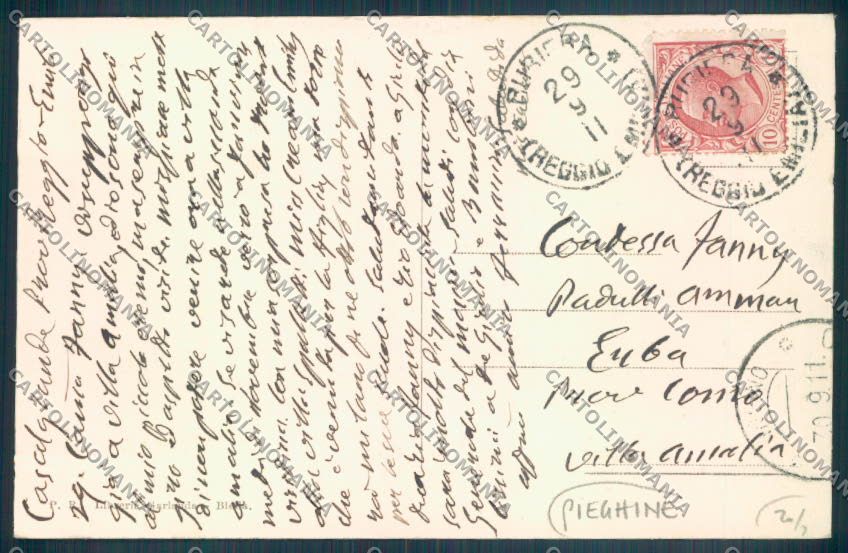 Biella Gaglianico PIEGHINE cartolina ZT6057 – retro