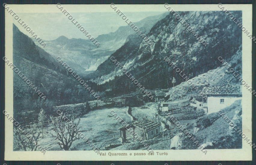 Biella Val Quarozza Passo Turlo cartolina ZT6059 – fronte