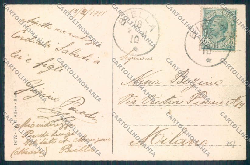 Biella Muzzano cartolina ZT6074 – retro