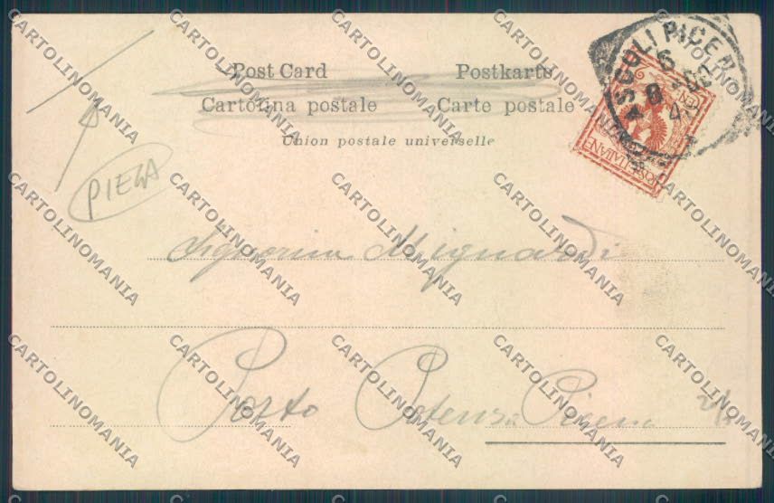 Ascoli Piceno Città Alterocca PIEGA cartolina ZT6109 – retro