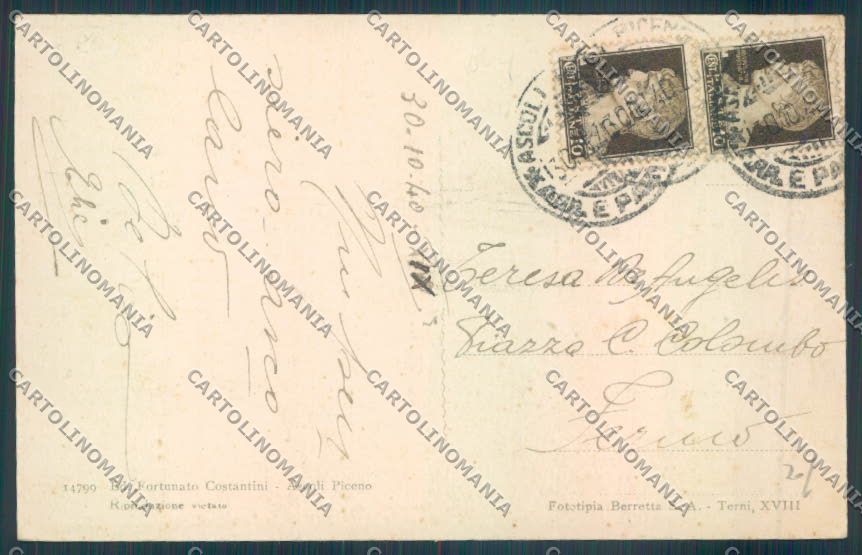 Ascoli Piceno Città cartolina ZT6111 – retro