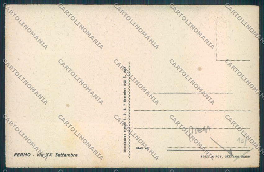 Ascoli Piceno Fermo PIEGA cartolina ZT6131 – retro
