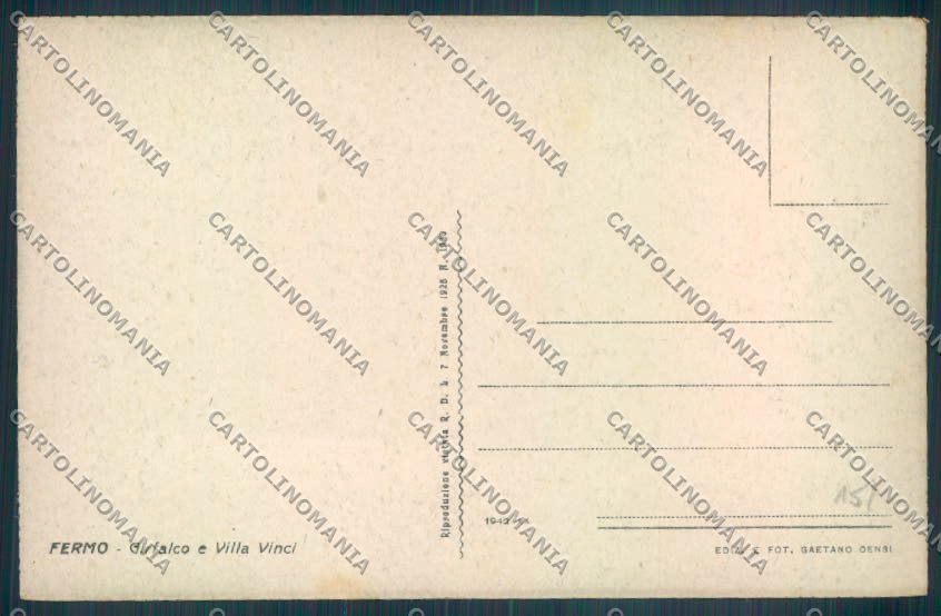 Ascoli Piceno Fermo cartolina ZT6132 – retro